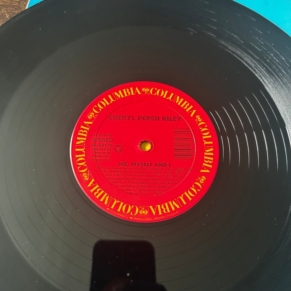 Cheryl Pepsii Riley Me Myself And I 12" Vinyl Single 1988 R&B Soul 44 08176 - Picture 6 of 7